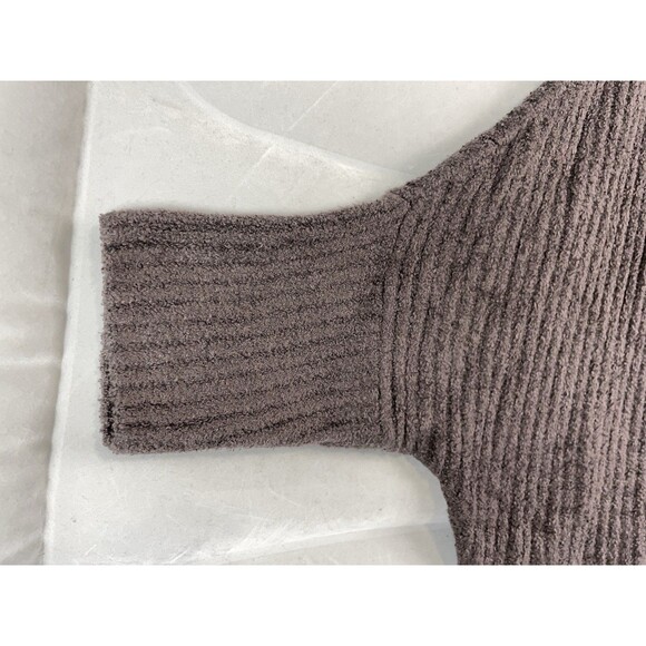 Barefoot Dreams Women L / XL Ribbed Shrug Cardigan CozyChic Lite Carbon NEW - Picture 3 of 6